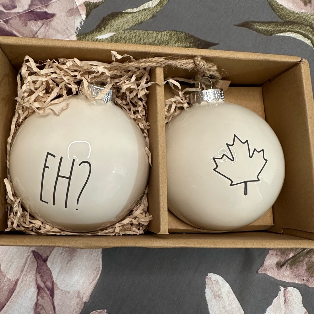 Rae Dunn large ornaments